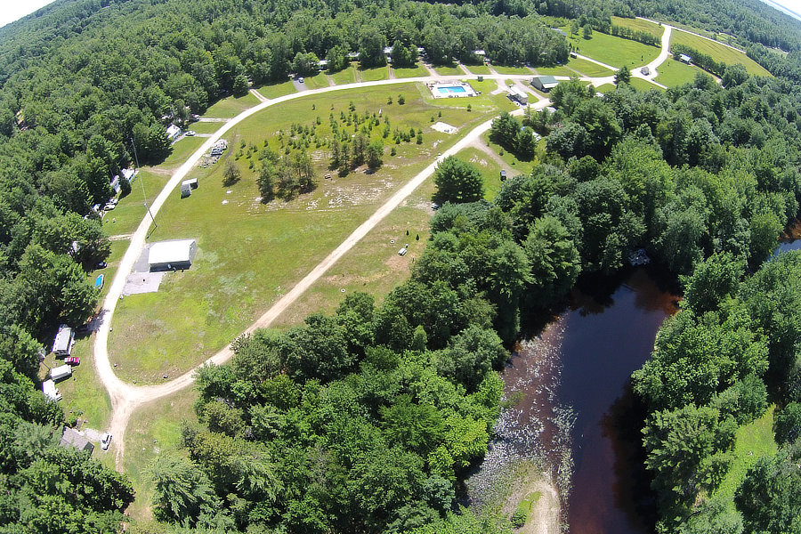 Aerial View of Crooked River Campground